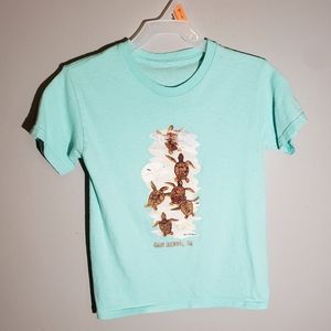 Kids Sky Blue Sea Turtles T-Shirt - Small